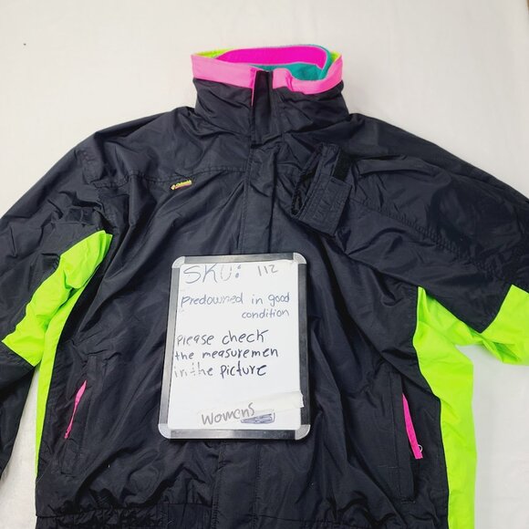 Columbia Women's Black Neon Bugaboo Fleece Winter Windbreaker Jacket Size XXL - Picture 7 of 7